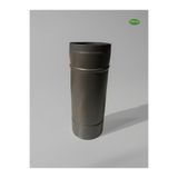 ÇİTAŞ MAT SİYAH - ANTRASİT YARIM BOY SOBA BORUSU 33 CM 0.40 MM KALINLIK