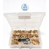 Çıtçıt 15 mm Kalın Mont Çıtçıt Kendin Yap Kiti, Mont, Giyim, Çanta, Deri İçin Çekiçle Uygulama Aparatları ve 60 Adet Gold Renk Çıtçıt Takım-Paslanmaz Pirinç - Altın