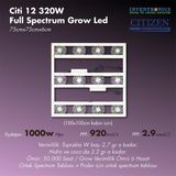 Citi 12 320W Full Spectrum Grow LED Lamba - Beyaz