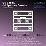 Citi 6 160W Full Spectrum Grow LED Lamba - Beyaz