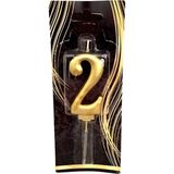 Çıtı Pıtı Store 2 Yaş Gold Rakam Mum