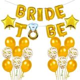 Çıtı Pıtı Store Bride To Be Altın Folyo Balon Set