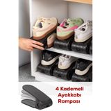 Citim 10'lu Ayarlanabilir Ayakkabı Rampası - Yükseklik Ayarlı Ayakkabı Düzenleyici Dolap İçi Organizer