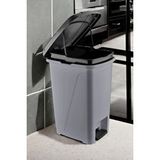 Citim 25 Litre Iç Kovalı Slim Pedallı Çöp Kovası Gri