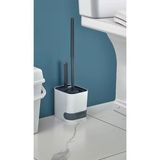 Citim 2li Su Akıtmayan Yapışkanlı Banyo Lavabo Wc Temizleme Fırçası-Tuvalet Fırçası - Beyaz - Gri