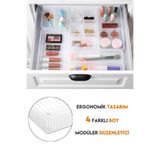 Citim 9'lu Dolap İçi Takı Makyaj Organizer - Çekmece İçi Düzenleyici Set Şeffaf