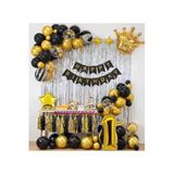 Çıtıpıtıstore 1 Yaş Kral Taçlı Doğum Günü Balon Set, 5489756465456