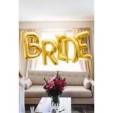 Çıtıpıtıstore Gold Renkli Bride 100 Cm 40 Inç Mega Boy Folyo Balon Seti