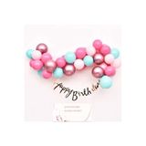 Çıtıpıtıstore Happy Bırthday Balon Zinciri, 894568444564564564