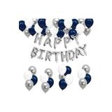 Çıtıpıtıstore Happy Bırthday Doğum Günü Balon Set, GÜMÜŞ