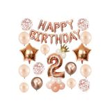 Çıtıpıtıstore Happy Bırthday Doğum Günü Balon Set Yaş, 2