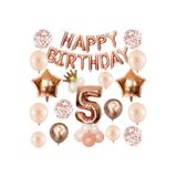 Çıtıpıtıstore Happy Bırthday Doğum Günü Balon Set Yaş, 5