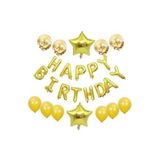 Çıtıpıtıstore Happy Bırthday Konsept Balon Set, GOLD 45689756489784