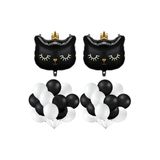 Çıtıpıtıstore Kedi Folyo Balon Set, SİYAH