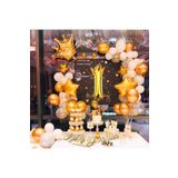 Çıtıpıtıstore Kral Taçlı 1 Yaş Doğum Günü Balon Konsepti