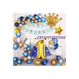 Çıtıpıtıstore Kral Taçlı 1 Yaş Lüks Balon Set