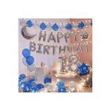 Çıtıpıtıstore Lüks 18 Yaş Happy Bırthday Doğum Günü Balon Set, 4