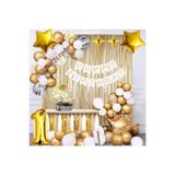 Çıtıpıtıstore Lüks Kral Taçlı 1 Yaş Doğum Günü Balon Set