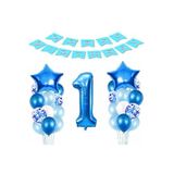 Çıtıpıtıstore Lüks Mavi Doğum Günü Balon Set, 1