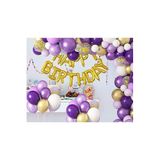 Çıtıpıtıstore Lüks Mor Lila Doğum Günü Balon Seti, 5649875454665