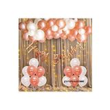 Çıtıpıtıstore Lüks Rose Gold Doğum Günü Balon Zincir Set