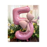 ÇITIPITISTORE Pembe Fiyonk Rakam Folyo 2'li Set, 34 İnç, Doğum Günü Partisi Süslemesi