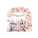 Çıtıpıtıstore Rose Goldlu 1 Yaş Lüks Balon Zinciri