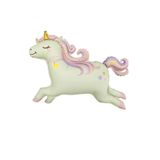 ÇITIPITISTORE Unicorn Figür Folyo Balon, 84x96 cm, Pastel Renkler, Çocuk Partileri İçin