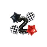 Çitipitistore Yarış Temalı Doğum Günü Folyo Balon Takımı 1 Yaş, 2
