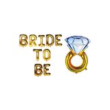 Çitipitistore Yüzüklü Bride To Be Gold Set Balon