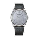 Citizen Ar3120-16a Eko-drive Safir Camlı Deri Kordon Çelik Kasa Siyah Renk Erkek Kol Saati Metalik