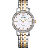 Citizen EL3106-59D Kadın Kol Saati - Altın - Gümüş