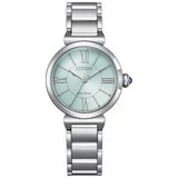 Citizen Em1070-83l Yeşil Gümüş Çelik Kadın Kol Saati