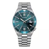 Citizen Gts Mechanical Nj0231-56l Mavi Gümüş Çelik Erkek Kol Saati