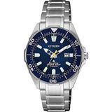 Citizen Promaster Erkek Kol Saati – 49 Mm, 20 Atm, Mineral Kristal Cam - Gümüş