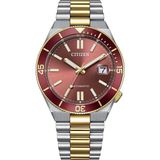 Citizen Tsuyosa Shore Coral Red NJ0234-58X Otomatik Erkek Kol Saati - Çok Renkli