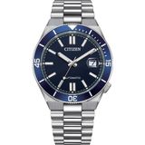 Citizen Tsuyosa Shore Navy Blue NJ0230-59L Erkek Kol Saati - Metalik Gri