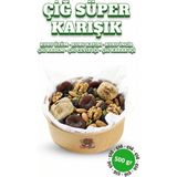 ÇITLAT ÇEREZ SHOP Çiğ Süper Karışık Kuruyemiş 500 gr - Diyet Ara Öğün (Ceviz, Badem, Incir, Kayısı, Üzüm, Kabak Çekirdeği)