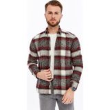 Citra Oduncu Kaşe Düğmeli Spor & Şık Erkek Gömlek - Bordo - XL