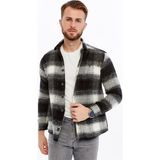 Citra Oduncu Kaşe Düğmeli Spor & Şık Erkek Gömlek - Siyah - 2XL