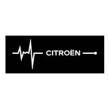 Citro en Nabız Kalp atışı sticker 2 adet kelebek cam