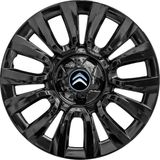 Citroen 15 Inç Jant Kapağı Amblemli Piano Black 4 Adet 1 Takım 206