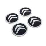 Citroen Alüminyum Jant Göbeği Yapıştırma Siyah 60Mm 4 Adet