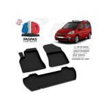 Citroen Berlingo 2 Ferrous 4d Havuzlu Kauçuk Paspas 2012 - Siyah