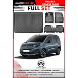 Citroen Berlingo 2019 Sonrası 4d Bagaj ve Pro Serisi Havuzlu Paspas Takımı - Siyah