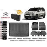 Citroen Berlingo 2023 Model Bagaj Havuzu+4d Araca Özel Havuzlu Paspas Takımıı Rice - Siyah