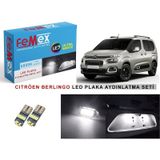 Citröen Berlingo 2023 Sonrası LED Plaka Aydınlatma Ampul Seti FEMEX Parlak Beyaz