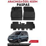 Citroen Berlingo 2025 Model Araca Özel Havuzlu Paspas Takım - Siyah