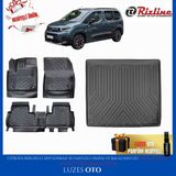 Citroen Berlingo 3D Havuzlu Paspas (3 Adet Tekli Arka Koltuk) ve Bagaj Havuzu Bagaj Demirsiz 2019 Model Uyumlu - Siyah