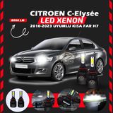 Citroen C-elysee 2010-2023 Kısa Far Uyumlu Şimşek Etkili Led Xenon Light Series H7